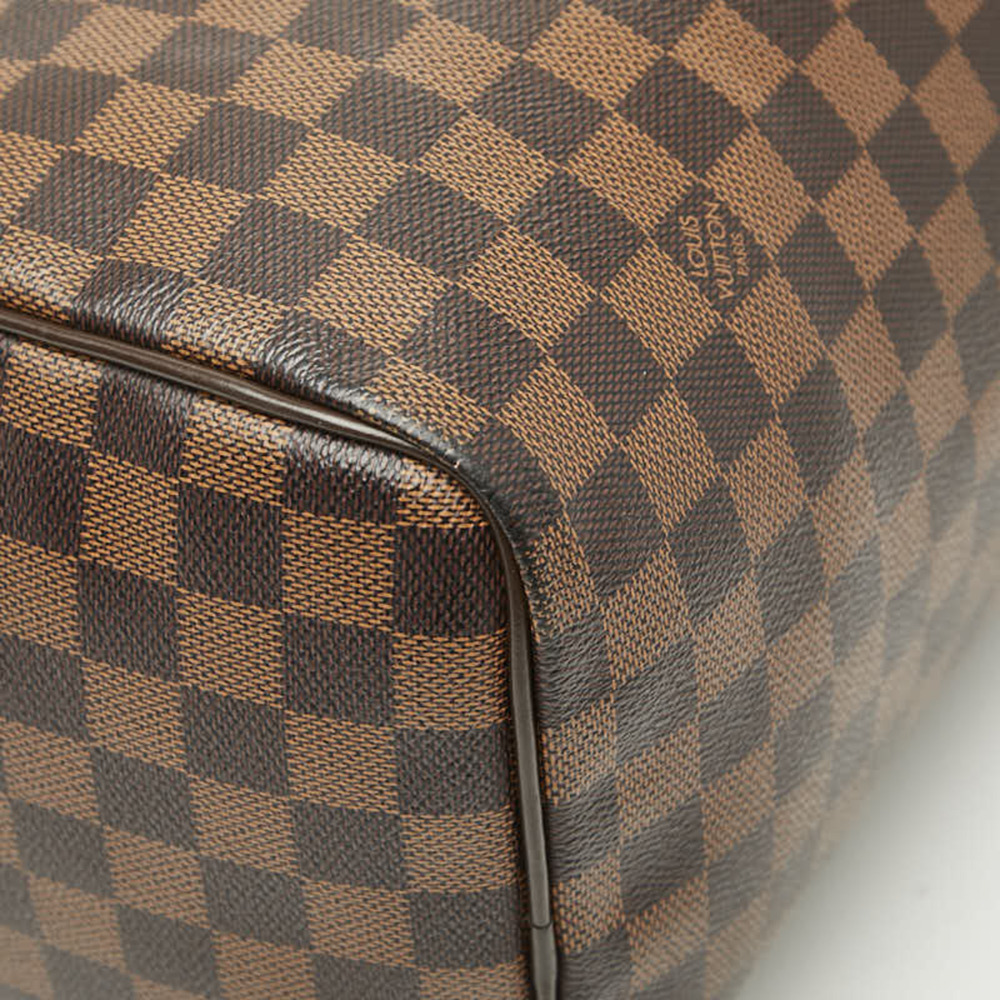 LOUIS VUITTON Brown Damier Leather Speedy 30 Boston Bag - Picture 5 of 12
